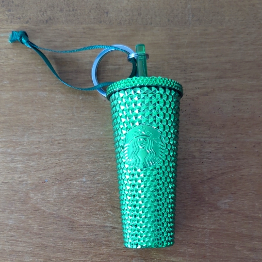 Starbucks Emerald Textured Tumbler KEYCHAIN